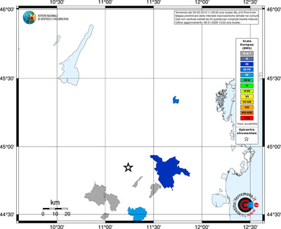 Mappa EMS - territori comuni