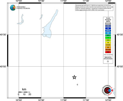 Mappa EMS - territori località