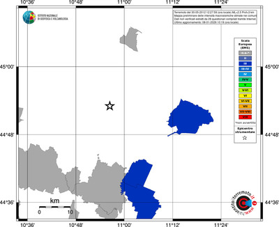 Mappa EMS - territori comuni