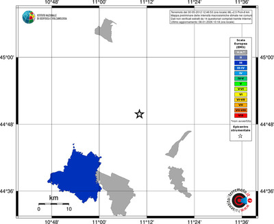 Mappa EMS - territori comuni