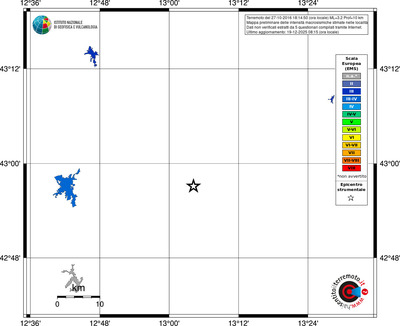 Mappa EMS - territori località
