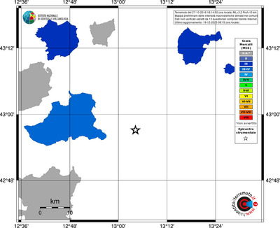 Mappa MCS - territori comuni