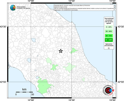 Mappa territorio comunale con almeno 3 questionari
