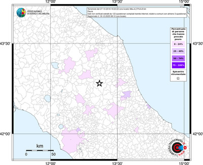 Mappa territorio comunale con almeno 3 questionari