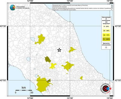 Mappa territorio comunale con almeno 3 questionari