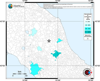 Mappa territorio comunale con almeno 3 questionari