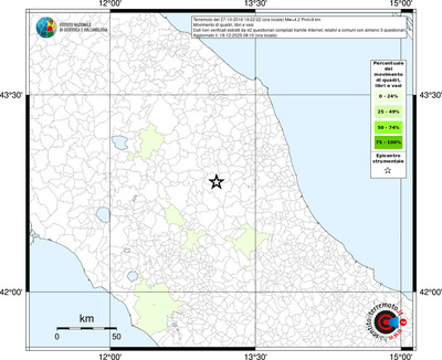 Mappa territorio comunale con almeno 3 questionari