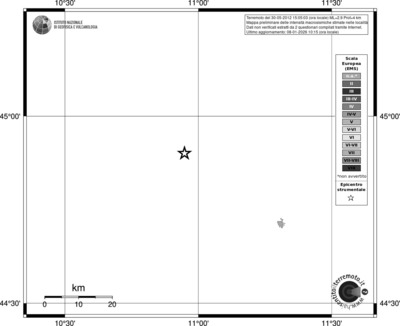 Mappa EMS - territori località