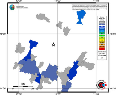 Mappa MCS - territori comuni