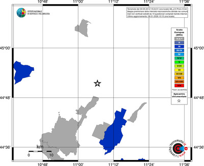 Mappa EMS - territori comuni