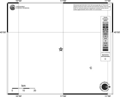 Mappa EMS - territori località