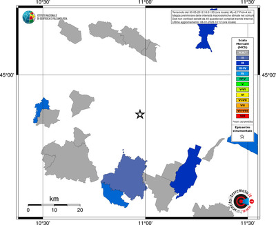 Mappa MCS - territori comuni