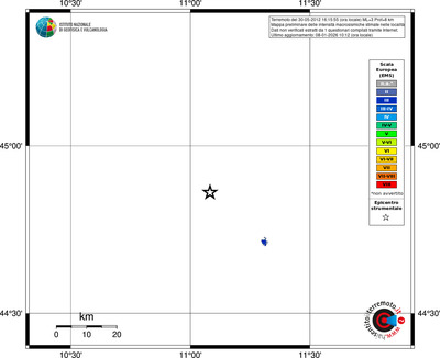 Mappa EMS - territori località