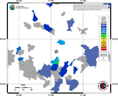 Mappa MCS - territori comuni