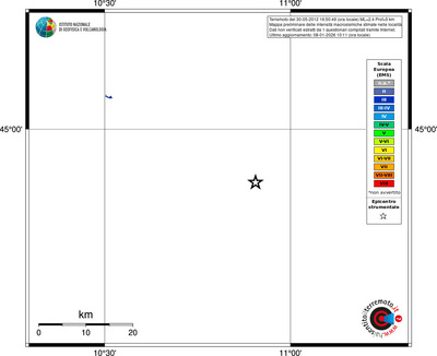 Mappa EMS - territori località