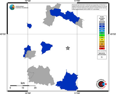 Mappa EMS - territori comuni