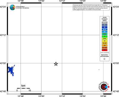 Mappa EMS - territori località