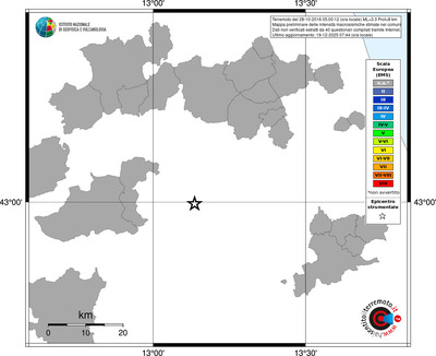 Mappa EMS - territori comuni