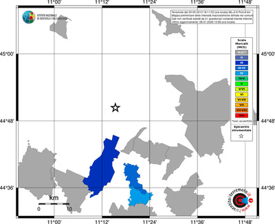 Mappa MCS - territori comuni