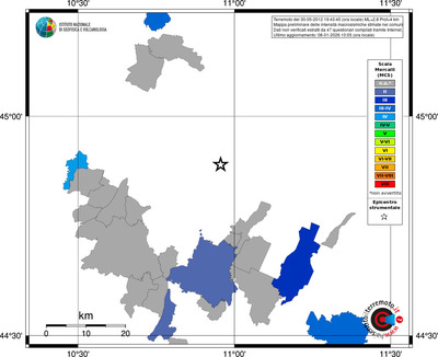 Mappa MCS - territori comuni