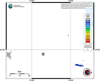 Mappa EMS - territori località