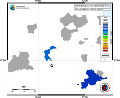 Mappa EMS - territori comuni