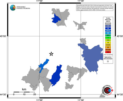 Mappa MCS - territori comuni