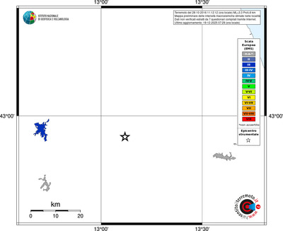 Mappa EMS - territori località