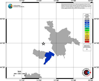 Mappa EMS - territori comuni