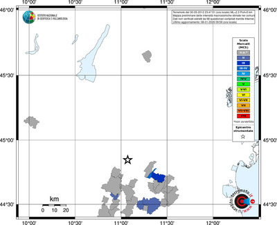 Mappa MCS - territori comuni