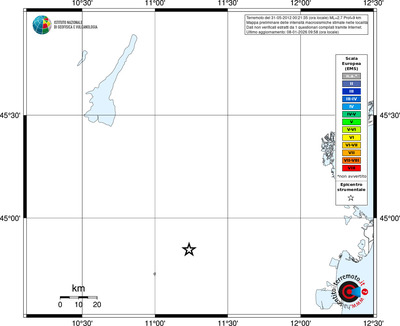 Mappa EMS - territori località