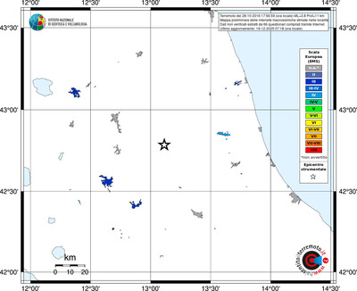 Mappa EMS - territori località