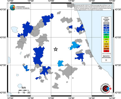 Mappa EMS - territori comuni