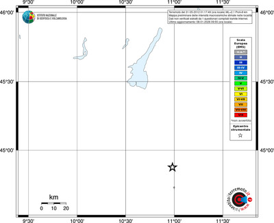Mappa EMS - territori località