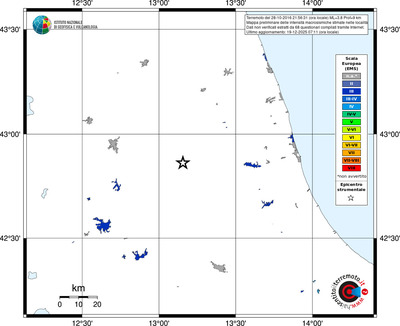 Mappa EMS - territori località
