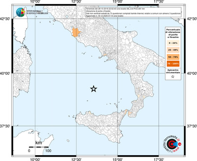 Mappa territorio comunale con almeno 3 questionari