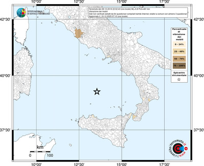 Mappa territorio comunale con almeno 3 questionari