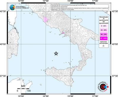 Mappa territorio comunale con almeno 3 questionari