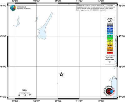 Mappa EMS - territori località