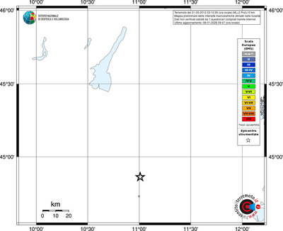 Mappa EMS - territori località