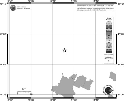 Mappa EMS - territori comuni