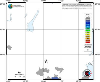 Mappa EMS - territori comuni