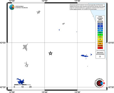 Mappa EMS - territori località