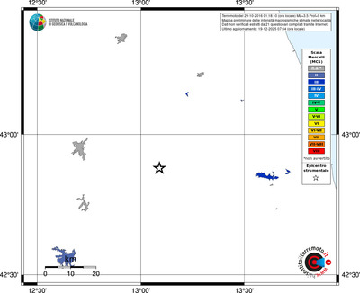 Mappa MCS - territori località