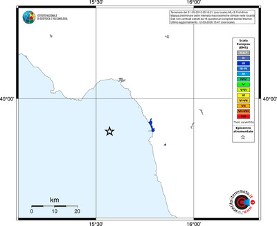 Mappa EMS - territori località