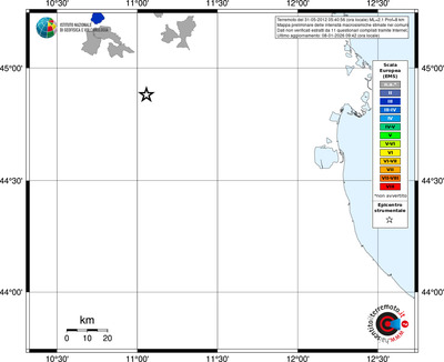 Mappa EMS - territori comuni