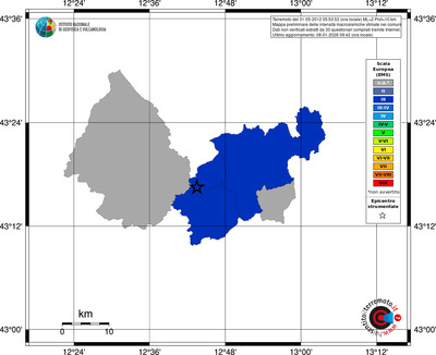 Mappa EMS - territori comuni
