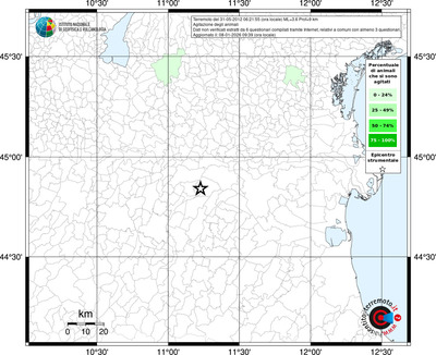 Mappa territorio comunale con almeno 3 questionari