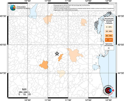 Mappa territorio comunale con almeno 3 questionari