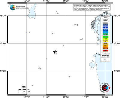 Mappa EMS - territori località